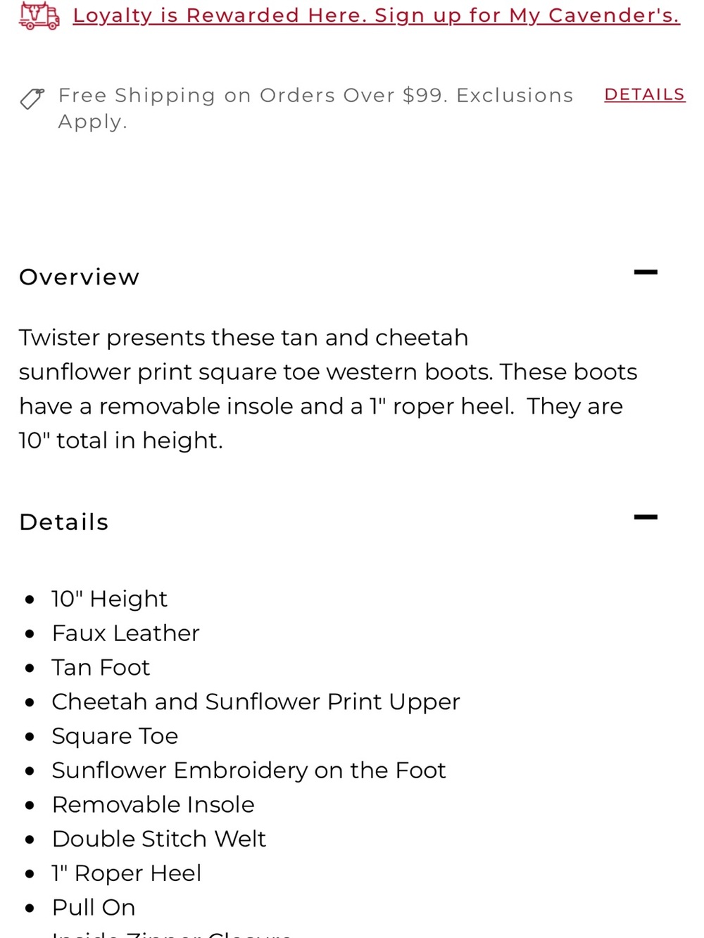 Twister Brown and Yellow Sunflower Kids Boots - Picture 6 of 11
